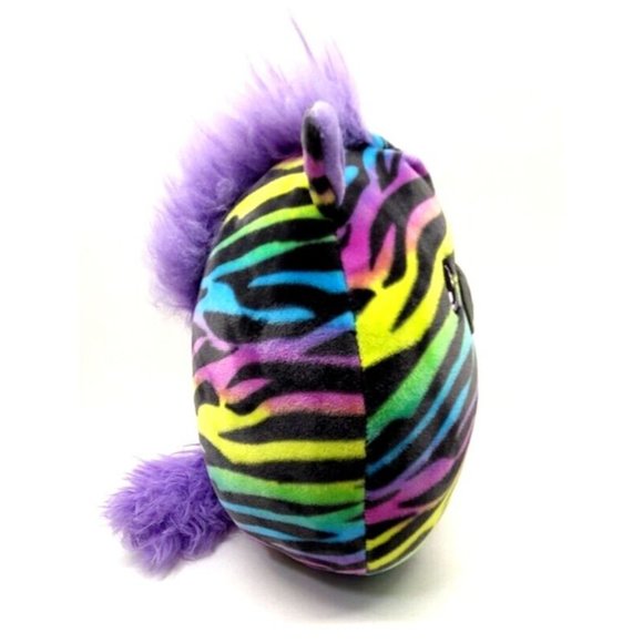 Squishmallows SAFIYAH The Rainbow Zebra Plush, 8" Tall (Z28D) - Picture 5 of 8